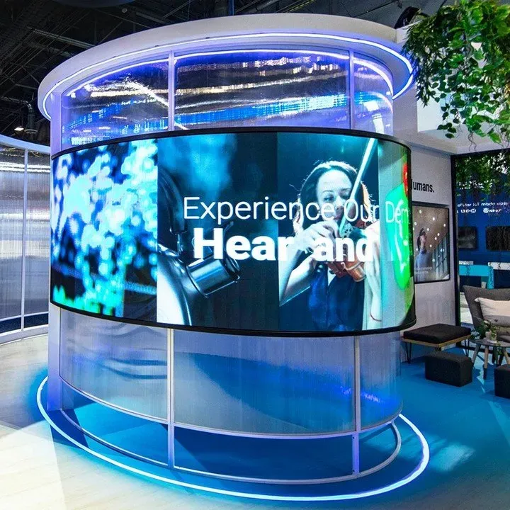Booth at the CES Technologies Exhibition